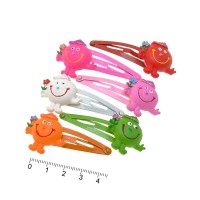 Набор детских заколок-хлопушек для волос Смайлик (537)