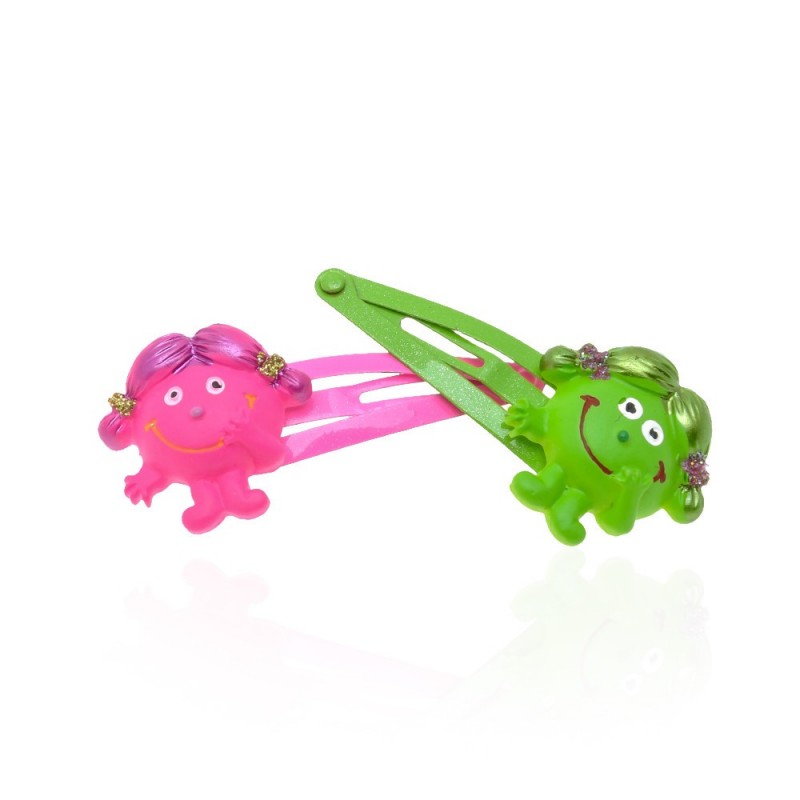 Набор детских заколок-хлопушек для волос Девочка (550)