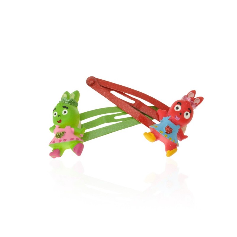 Набор детских заколок-хлопушек для волос Зайчик (598)