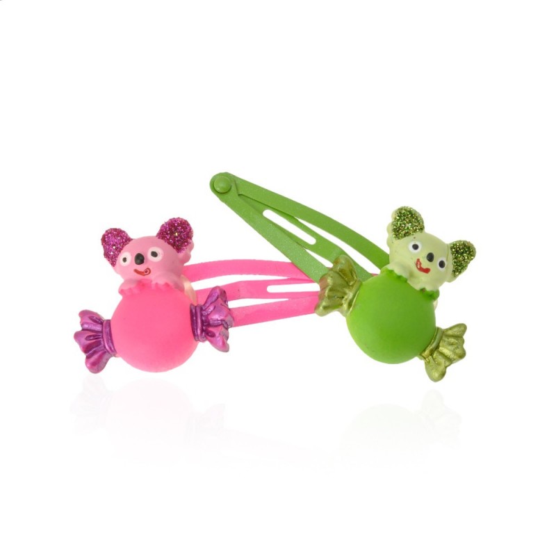 Набор детских заколок-хлопушек для волос Коала (612)