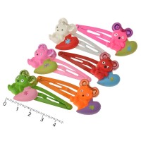 Набор детских заколок-хлопушек для волос Мышка (614)