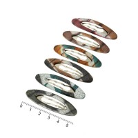 Набор заколок-хлопушек с пластиковой накладкой 5.5см (6488)