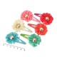 Набор детских заколок-хлопушек для волос с бантиком (8998)