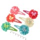 Набор детских заколок-хлопушек для волос с бантиком (9861)