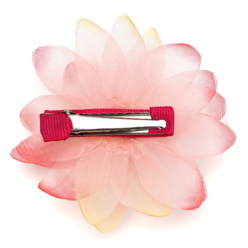 Заколка-уточка для волос с цветком 7.5см (27168) вариант 02