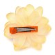 Заколка-уточка для волос с цветком 7.5см (27168) вариант 03