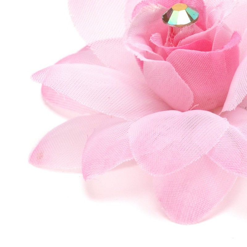 Заколка-уточка для волос с цветком 7.5см (27168) вариант 05