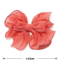 Заколка-уточка для волос с бантиком (28430) вариант 01