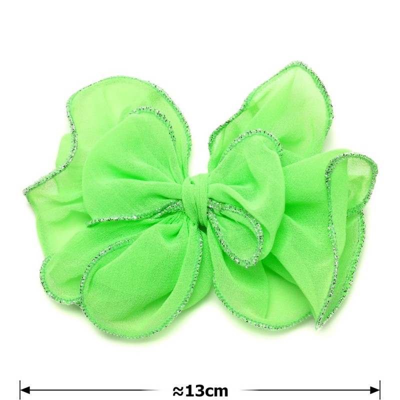 Заколка-уточка для волос с бантиком (28430) вариант 04