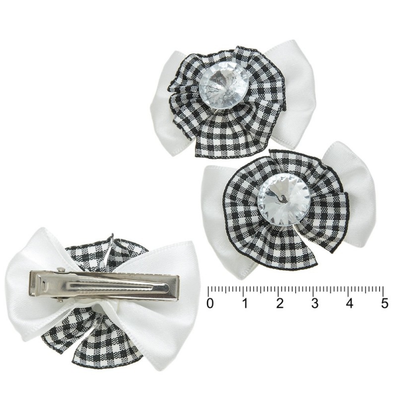 Набор заколок-уточек с бантиками (5696)