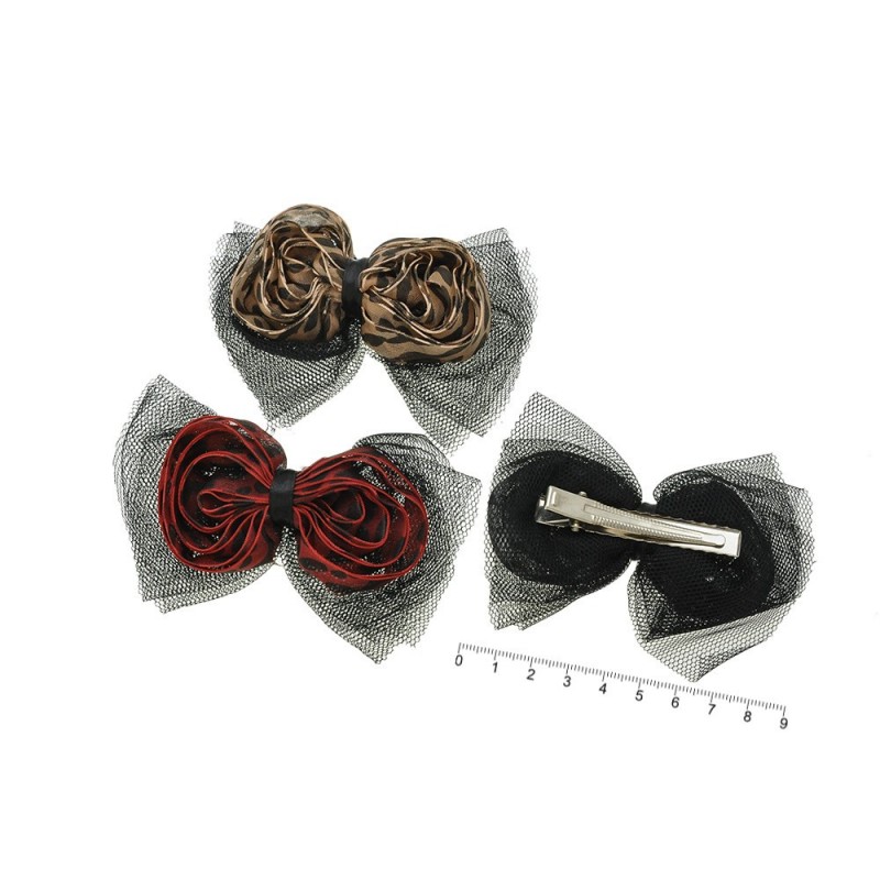 Набор заколок-уточек с бантиками (6491)