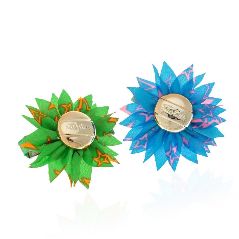 Набор заколок-уточек с бантиками 4см разноцветный (6932)