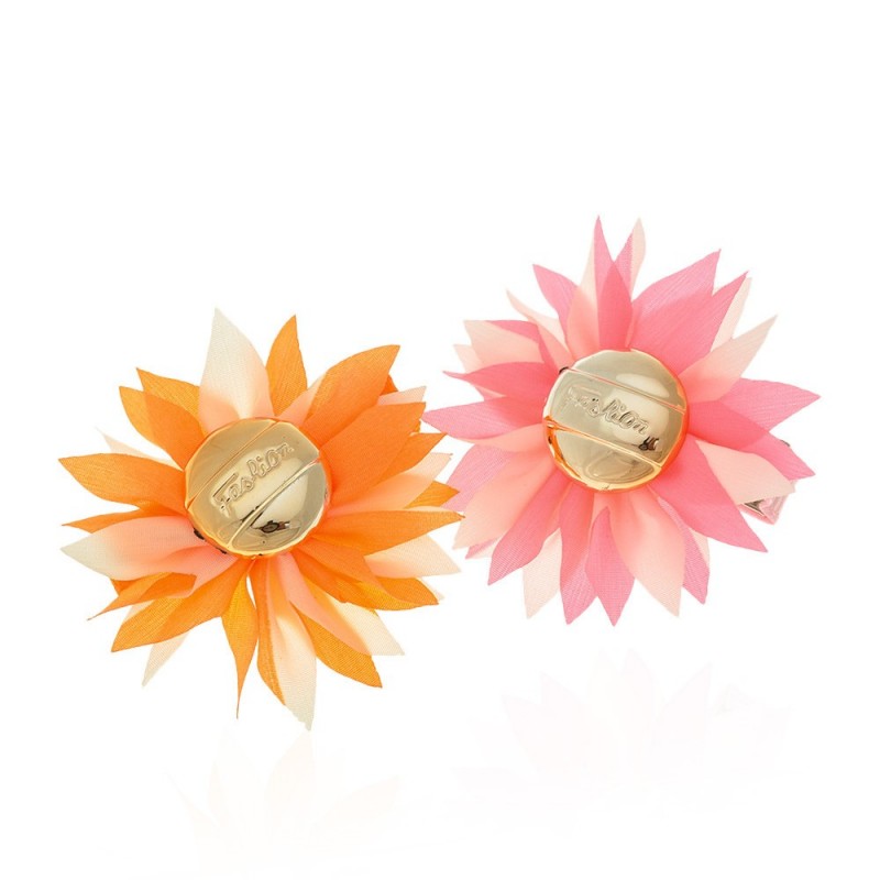 Набор заколок-уточек с бантиками 4см разноцветный (6936)