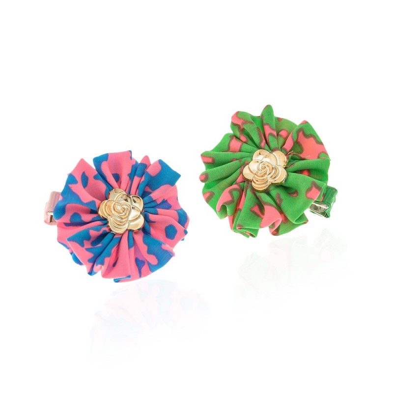 Набор заколок-уточек с бантиками 5см разноцветный (6967)