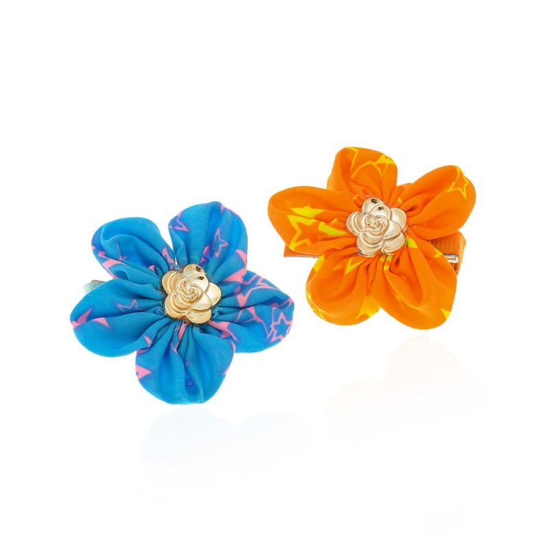 Набор заколок-уточек с бантиками 5см разноцветный (6972)