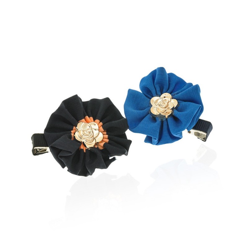 Набор заколок-уточек с бантиками 5см разноцветный (6975)