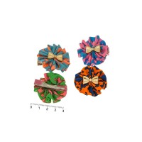 Набор заколок-уточек с бантиками 4см разноцветный (6987)