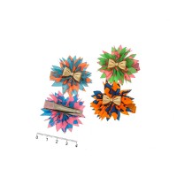 Набор заколок-уточек с бантиками 4см разноцветный (6989)