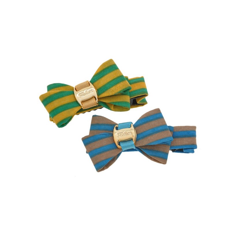 Набор заколок-уточек с бантиками (7122)