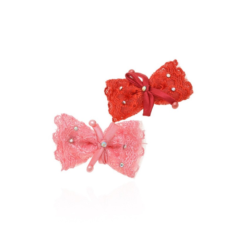 Набор заколок-уточек с бантиками (7352)