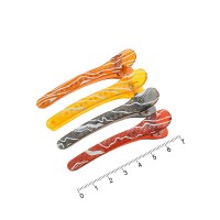 Набор пластиковых заколок-уточек для волос 7см (7368)