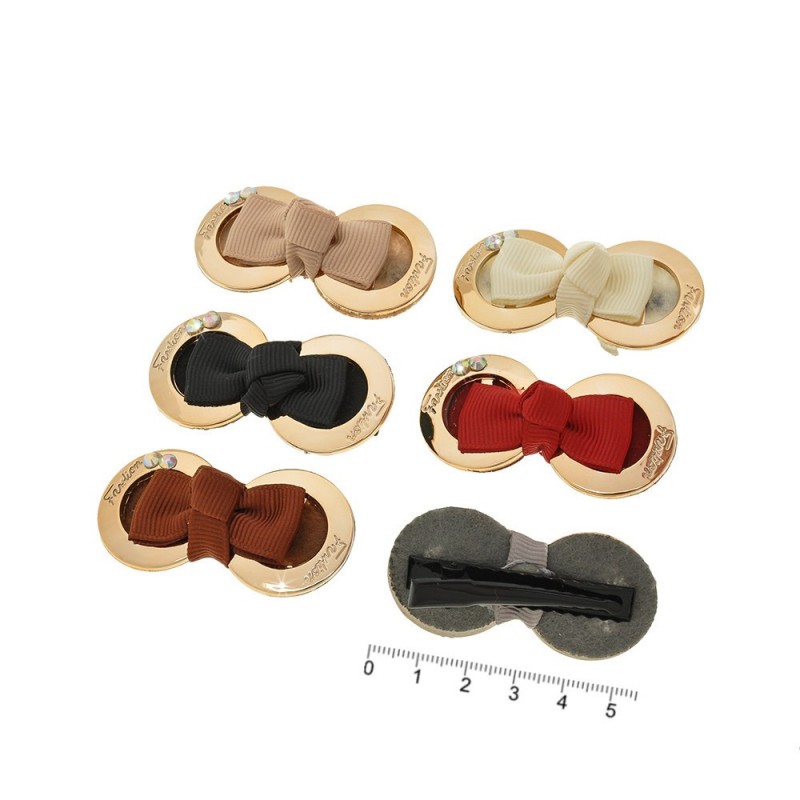 Набор заколок-уточек с бантиками (9014)