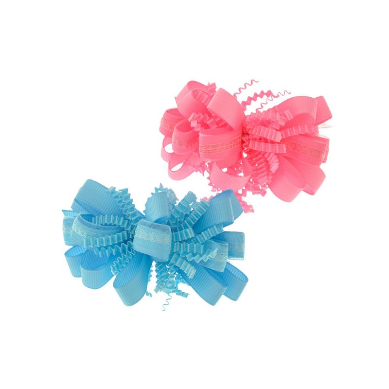 Набор заколок-уточек с бантиками 8см (9017)