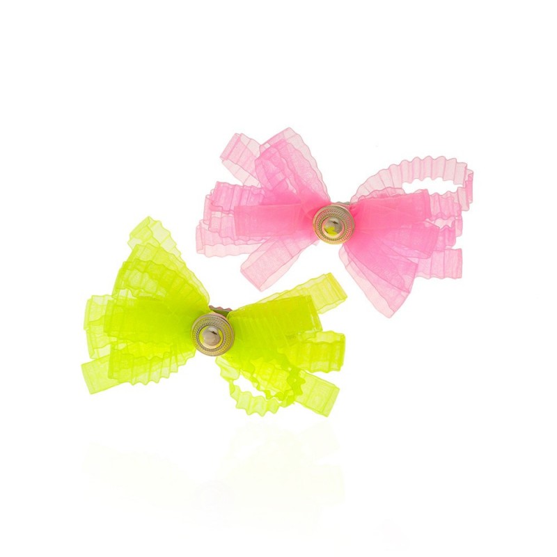 Набор заколок-уточек с бантиками 9см (9887)