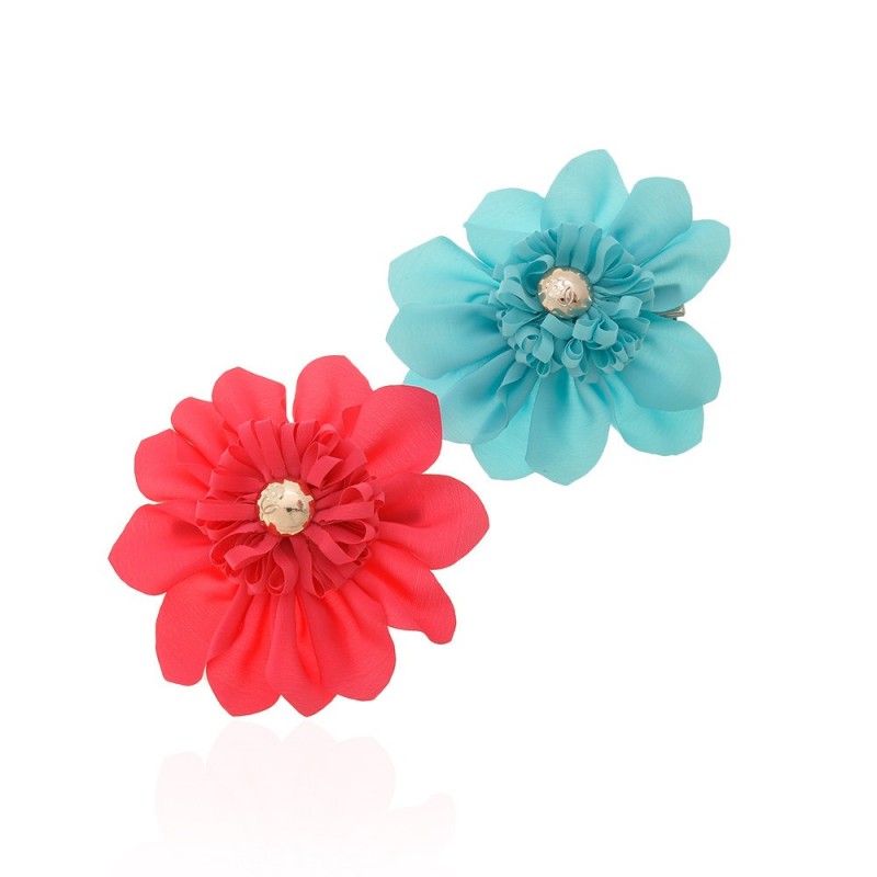 Набор заколок-уточек с бантиками 8см разноцветный (9892)