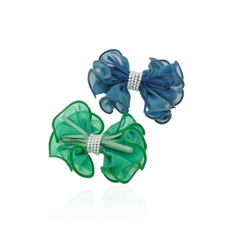 Набор заколок-уточек с бантиками (9906)