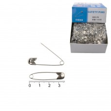 Набор булавок 3.6см 1000шт серебристый (12153)