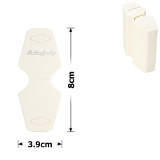 Планшетки бирки для товара картонные 100шт белые (11513)