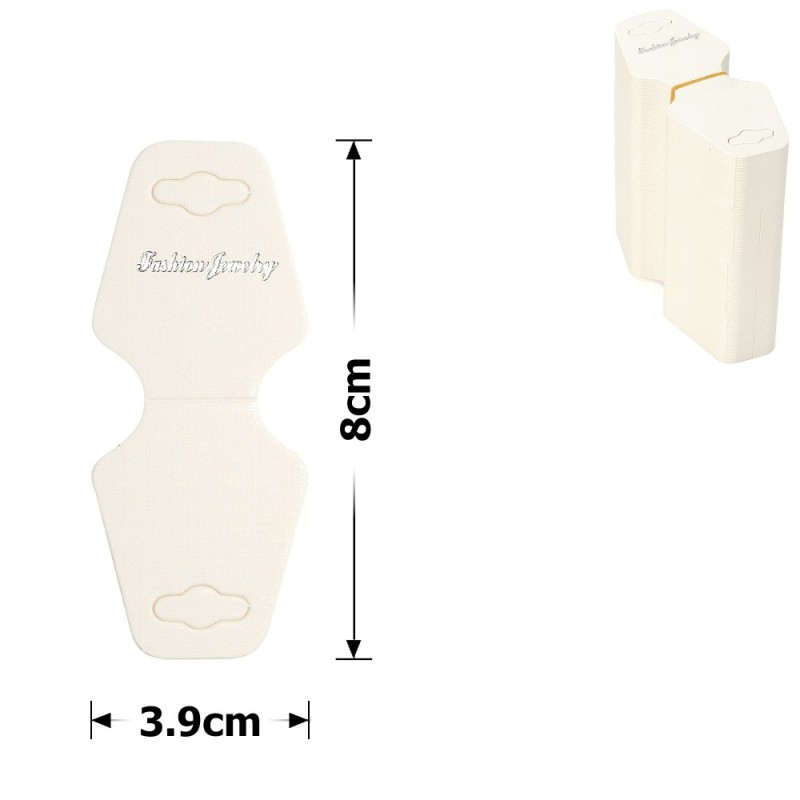 Планшетки бирки для товара картонные 100шт белые (11513)