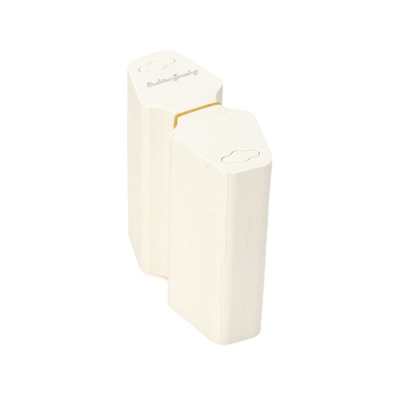 Планшетки бирки для товара картонные 100шт белые (11513)