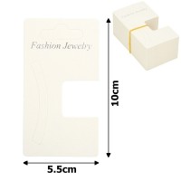 Планшетки бирки для товара картонные 100шт белые (12707)