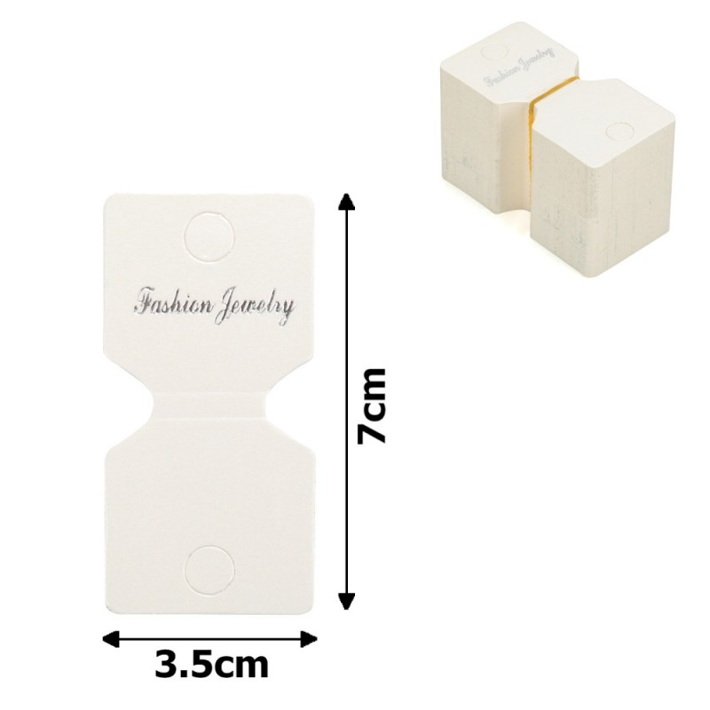 Планшетки бирки для товара картонные 100шт белые (14984)