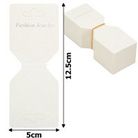 Планшетки бирки для товара картонные 100шт белые (15237)