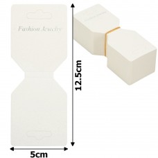 Планшетки бирки для товара картонные 100шт белые (15237)