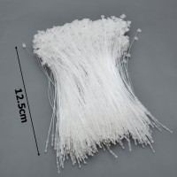 Ярлыкодержатель пластиковый кольцевой для крепления бирок и ярлыков 12.5см 1000шт прозрачный (9895)