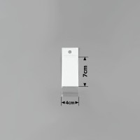 Набор упаковочных пакетов с белым фоном 4х7см (15887)