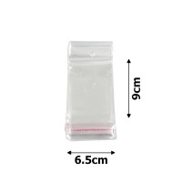 Набор целлофановых упаковочных пакетов 6.5х9см 100шт прозрачный (14401)