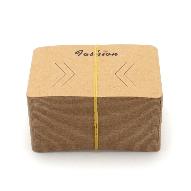 Планшетки бирки для товара картонные 100шт коричневые (23723)