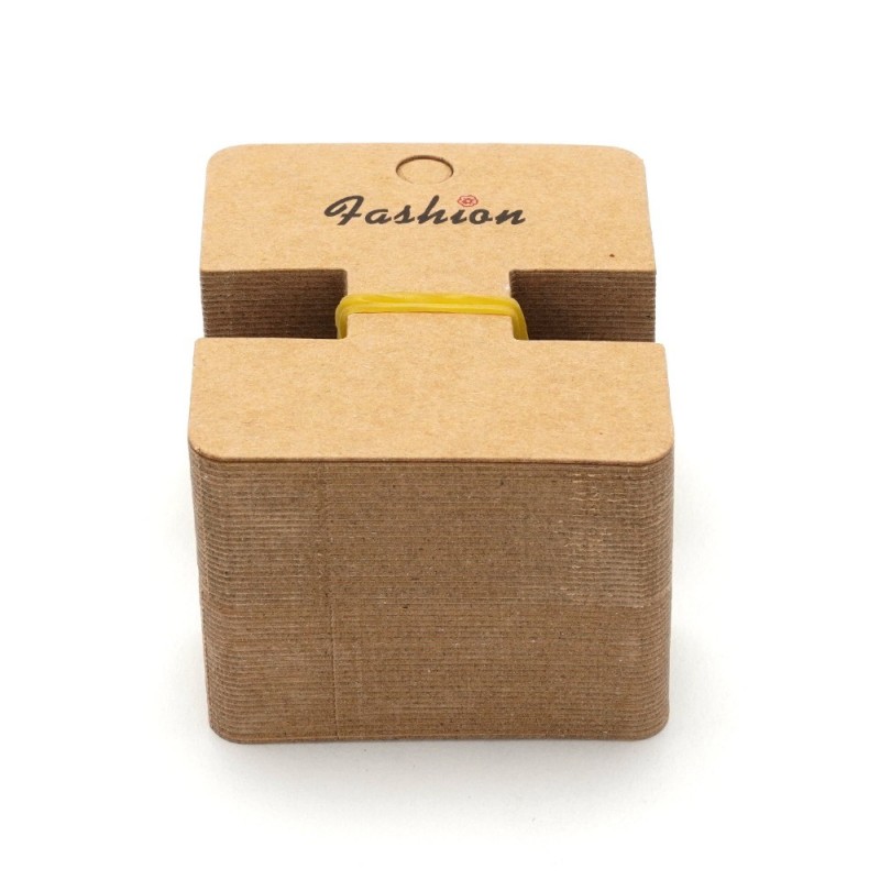 Планшетки бирки для товара картонные 100шт коричневые (23727)