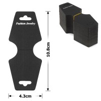 Планшетки бирки для товара картонные 100шт черные (25845)