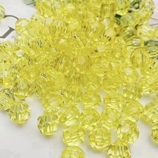 Набор граненых бусин 10мм 500шт 250г желтый (31728)