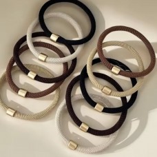 Набор резинок для волос коричневый (31433)