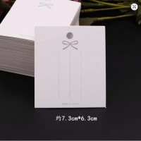 Планшетки бирки для товара картонные 100шт белые (31608)