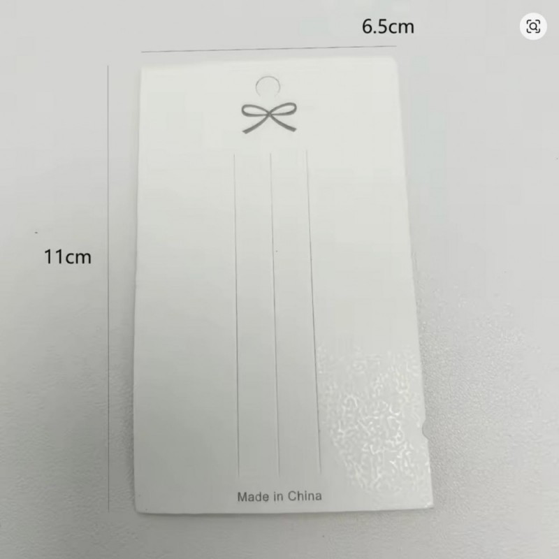 Планшетки бирки для товара картонные 100шт белые (31609)