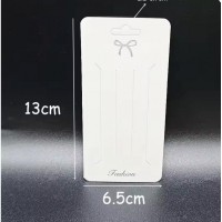 Планшетки бирки для товара картонные 100шт белые (31610)