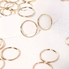 Набор колец для волос 10мм золотистый (30288)